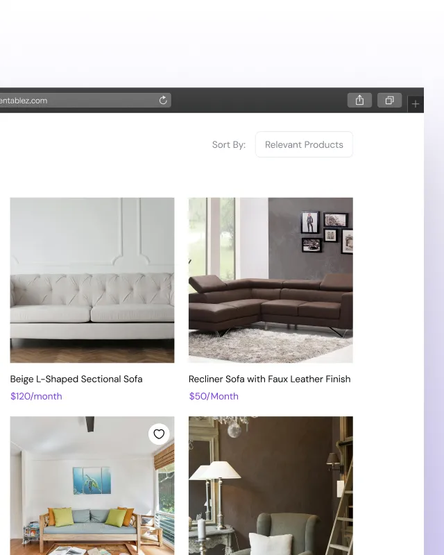 Webstore Interface