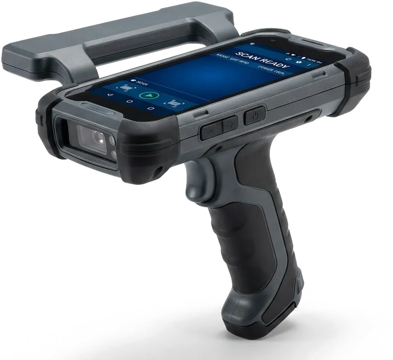 A rugged handheld UHF RFID reader